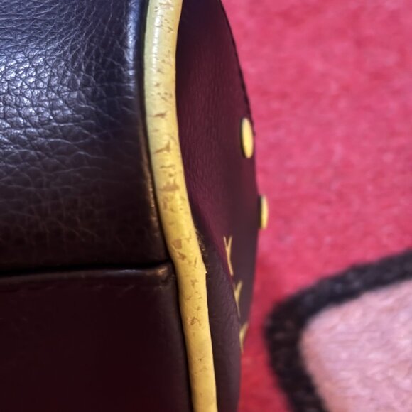 leaving posh sale 💲 y2k request navy and yellow bowling bag - Picture 4 of 10